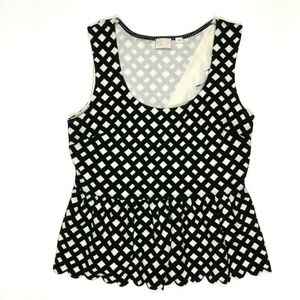 Anthropologie Postmark Clovelly Peplum Top